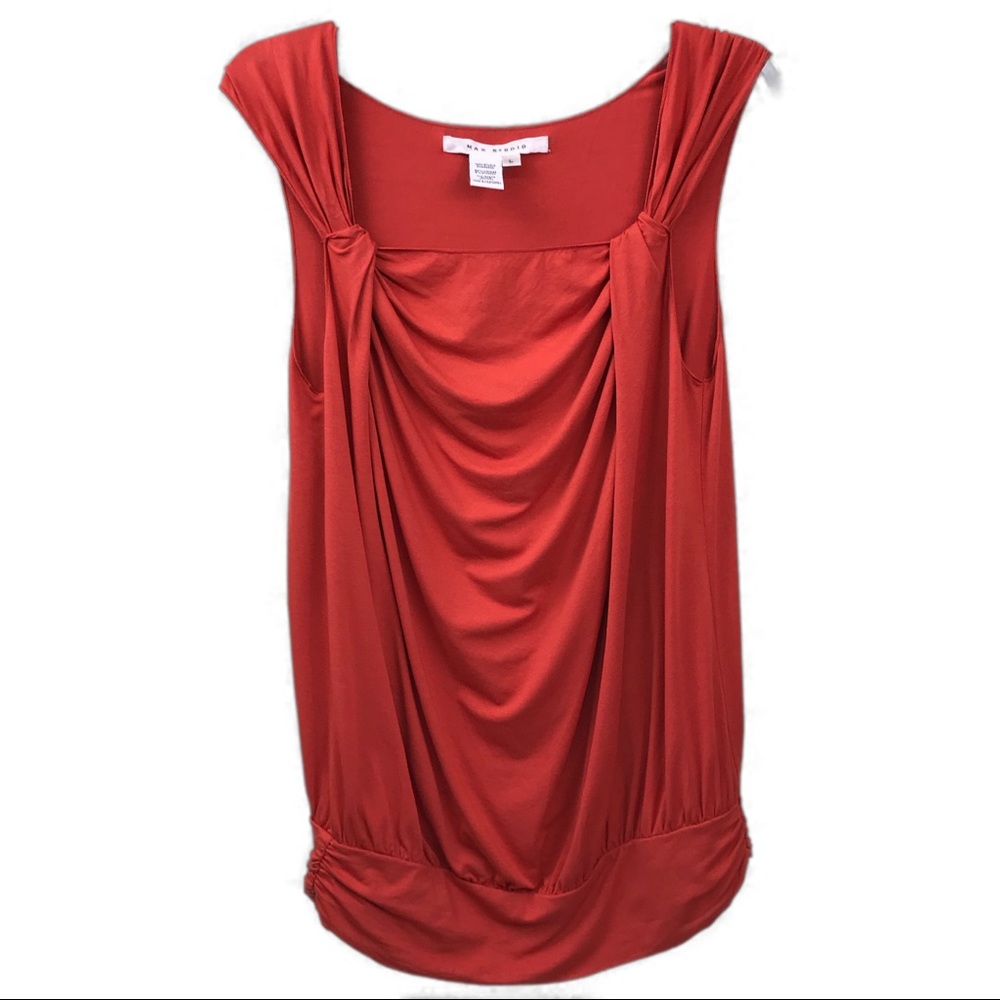 Max Studio - Tank Sleeveless Orange Shirt (329)